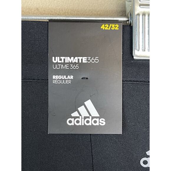 Adidas Pants Mens 42x32 Black Ultimate 365 Golf Performance Regular Fit‎ Stretch - Picture 9 of 14